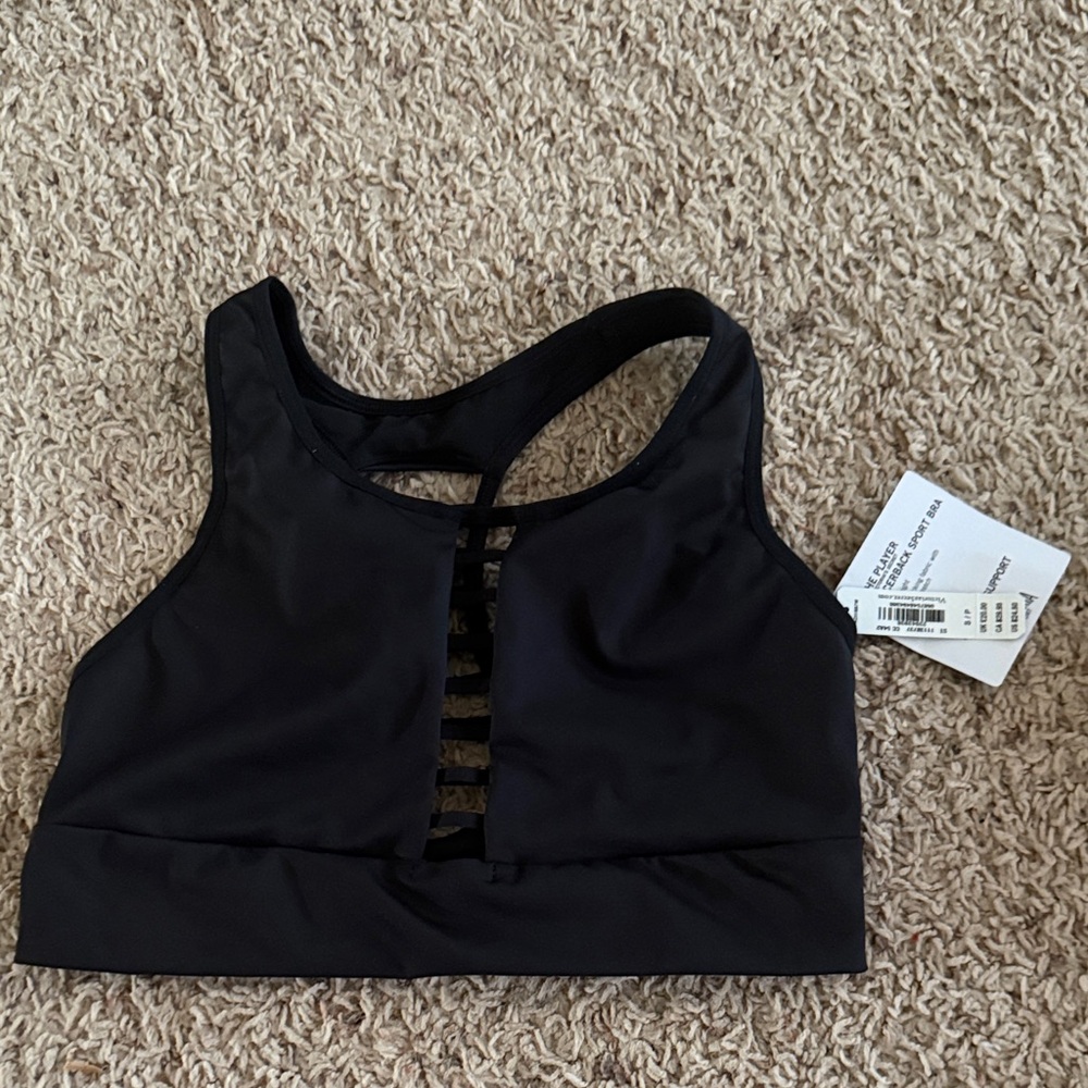 Black Women's Sports Bra